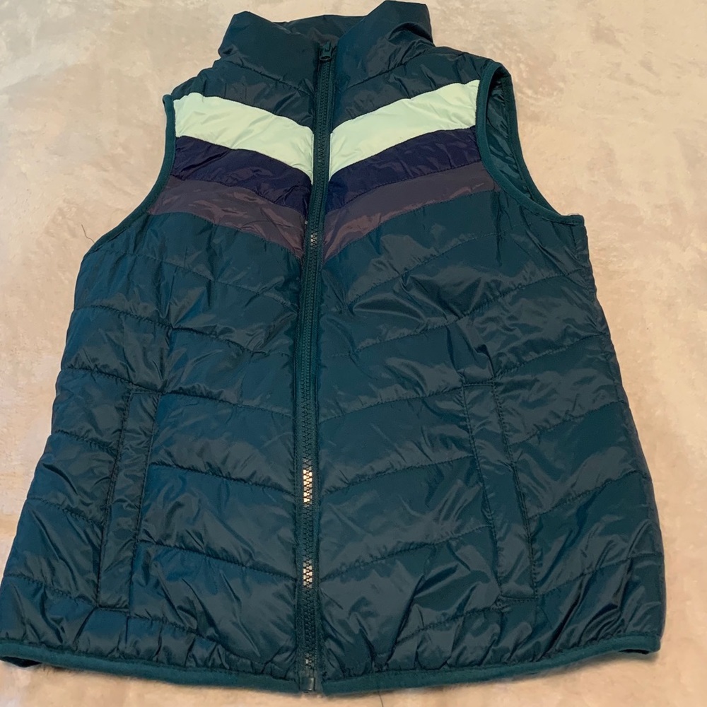 NWT blue chevron vest!